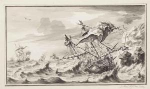 IDSERTS Pieter 1705-1780,Galleons foundering in a tempest,1742,Christie's GB 2014-12-10