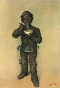 IHLY Jean Daniel 1854-1910,Le petit ramoneur,Beurret Bailly Widmer Auctions CH 2023-03-29