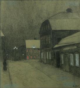IHRAN Manne 1877-1917,Nattvandrerska,1903,Uppsala Auction SE 2008-01-28