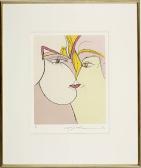 IKEDA Masuo 1934-1997,FACES,1981,New Art Est-Ouest Auctions JP 2008-03-08