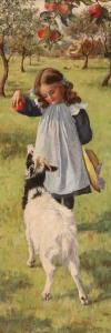 ILLINGWORTH varley 1869-1942,Feeding the goat in an orchard,Woolley & Wallis GB 2019-06-05