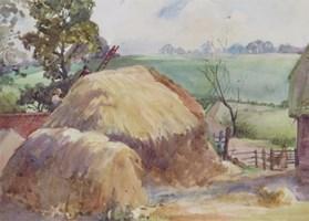 ILLINGWORTH varley 1869-1942,Thatching a haystack,Woolley & Wallis GB 2016-06-08