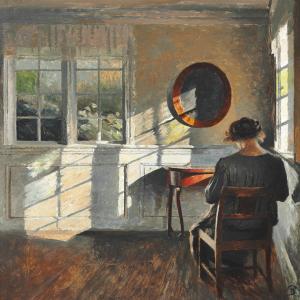 ILSTED Peter Vilhelm 1861-1933,Sunshine in the living room,Bruun Rasmussen DK 2016-03-01