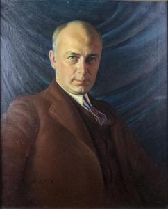 ILYIN Peter Alexander 1887-1950,Portrait of Bohemian Club Patron,Clars Auction Gallery US 2020-12-12