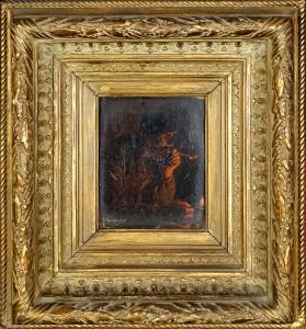 IMPENS Josse 1840-1905,Le fumeur de pipe .,Galerie Moderne BE 2023-01-23
