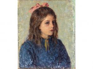 IMPRESSIONIST SCHOOL,Portrait d'une fillette,19th century,Hôtel des ventes d'Avignon FR 2021-11-27