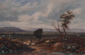 INCE Joseph Murray 1806-1859,Sheep grazing, an extensive mountai,1839,Bellmans Fine Art Auctioneers 2022-10-11
