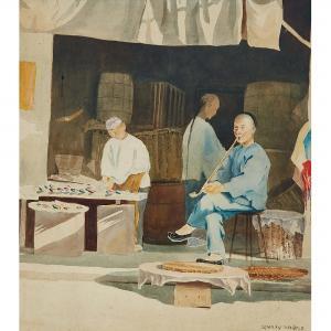 INCHBOLD Stanley 1856-1930,HONG KONG MARKET VENDORS,Waddington's CA 2018-09-15