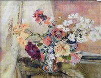 INCLEDON Marjorie M 1891-1973,Flowers in the studio,1950,David Lay GB 2011-01-13