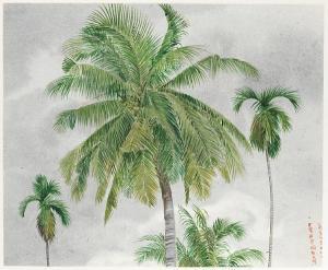 INDIAN SCHOOL,A study of palm trees,1920,Bonhams GB 2011-04-05