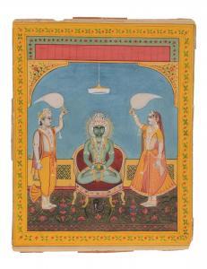 INDIAN SCHOOL,An Indian painting of a Parsvanatha , Rajasthan,Dreweatts GB 2017-04-19