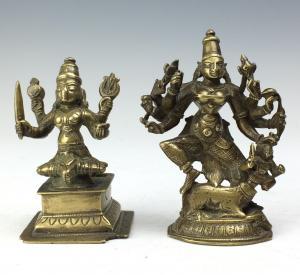 INDIAN SCHOOL,Figures of Shiva and Mahishasuramardini Durga,Brightwells GB 2017-03-22