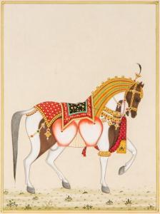 INDIAN SCHOOL,Horse in Ceremonial Dress,20th century,Rowley Fine Art Auctioneers GB 2019-06-01