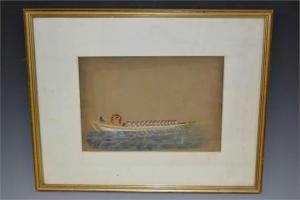 INDIAN SCHOOL,Maharaja's Boat,Bamfords Auctioneers and Valuers GB 2015-10-29