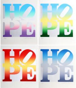 INDIANA Robert 1928-2018,Four Seasons of HOPE - Silver,2012,Ro Gallery US 2024-04-04