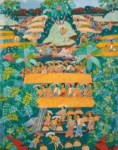 INDONESIAN SCHOOL,Figures in landscape,Bonhams GB 2009-08-19