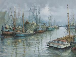 INDUNI Eduardo 1901-1958,Barcos en el Riachuelo,1950,Auctionata DE 2017-01-16