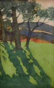 INGLES William 1900-1900,Trees at sunset,Dreweatts GB 2015-02-24