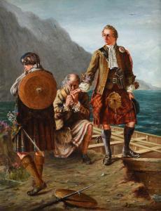 INGLIS James Johnstone,Prince Charlie Leaving Scotland, Loch Nauach, Sept,1892,Dreweatts 2021-05-27