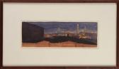 INGLIS Paul,View of Skyline from South End, 
Boston,1989,Stair Galleries US 2011-09-10