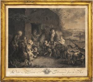 INGOUF FRANÇOIS Robert 1747-1812,Le retour du laboureur,Piguet CH 2013-09-30