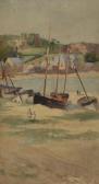 INGRAM William Ayerst 1855-1913,Boats aground,David Lay GB 2017-01-26
