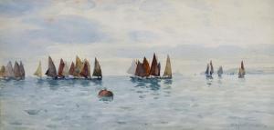 INGRAM William Ayerst 1855-1913,Small Sailing Boats Racing,John Nicholson GB 2019-12-18