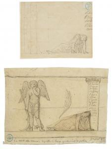 INGRES Jean Auguste Dominique 1780-1867,Two designs for a monument for Hippolyte Flandri,Christie's 2024-02-01