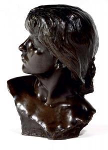 INJALBERT Jean Antoine 1845-1933,Jeune femme coiffée d'un ,1882,AuctionArt - Rémy Le Fur & Associés 2017-11-24