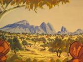 INKAMALA Lindberg 1942-1980,Central Australian Landscape with Ghost Gum,Bonhams & Goodman 2007-09-24