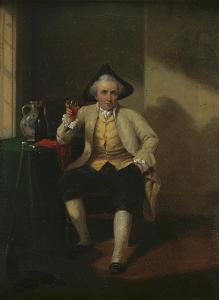 INMAN John O'Brien 1828-1896,Seated Man Holding a Glass of Port,1864,Bonhams GB 2008-05-21