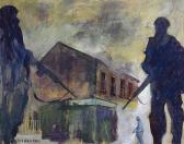 Inman Ronald,THE NIGHT WATCH, BELFAST,1970,Ross's Auctioneers and values IE 2017-08-09