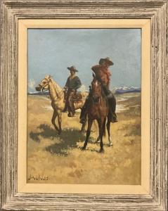 INNES John 1863-1941,Cowboys on horseback,Wiederseim US 2018-02-24