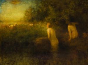 INNESS George 1825-1894,Bathers,Shannon's US 2024-01-18