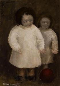 INNOCENZI Mario 1904,Two Girls Playing Ball,Shannon's US 2015-06-16