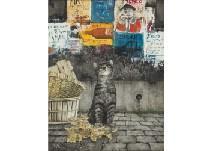 INOUE Kakuzo,Cat by the roadside,Mainichi Auction JP 2022-01-14