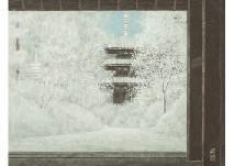 INOUE Minoru,Old Temple in Snow,Mainichi Auction JP 2020-07-18
