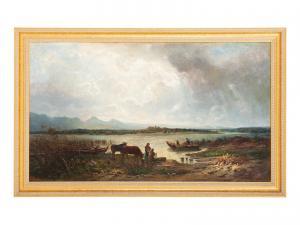 INSKIPP James 1790-1868,River Landscape,1863,Hindman US 2022-05-05