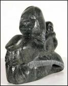 INUKPUK Johnny 1911-2007,Mother and Child,1988,Heffel CA 2010-02-04