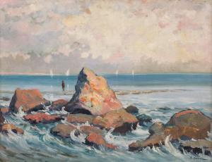 IOAN Isac 1885-1950,Shore in Brittany,Artmark RO 2023-07-12