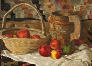 IOAN Isac 1885-1950,Still Life with Apples and Vessels,1956,Artmark RO 2024-04-15