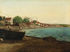 IPSEN Ernest Ludwig 1869-1934,Coastal scenery from Massachusetts,1890,Bruun Rasmussen DK 2019-01-28