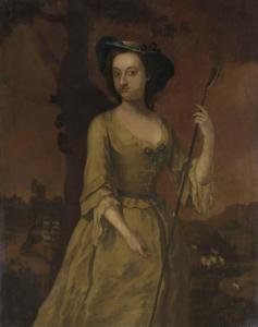 IRISH SCHOOL,Portrait of a young lady as a shepherdess, full-le,Christie's GB 2004-05-14