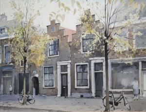 IRISH SCHOOL,STREET SCENE,De Veres Art Auctions IE 2013-02-26