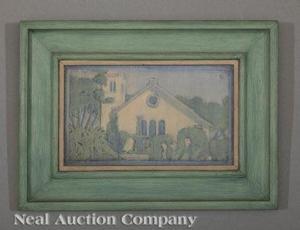 IRVINE Sadie 1887-1970,Newcomb Chapel,1915,Neal Auction Company US 2020-09-11