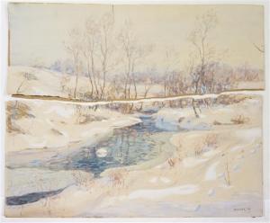 IRVINE Wilson Henry 1869-1936,Winter Landscape,1916,Hindman US 2018-03-28