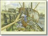 IRVING Laurence 1897-1987,Working boats in a harbour,Peter Francis GB 2007-09-25