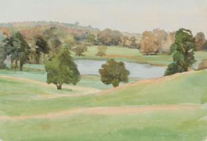 IRWIN José 1900-1900,TREES BY THE LOUGH,Ross's Auctioneers and values IE 2024-03-20