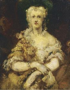 ISABEY Eugene Louis Gabriel 1803-1886,An Elegant Lady,Christie's GB 2002-07-10