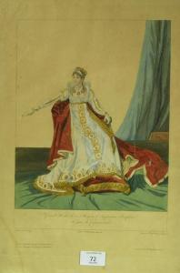 ISABEY Eugene Louis Gabriel 1803-1886,L’’Impératrice Joséphine en grand habit,Daguerre FR 2015-11-10